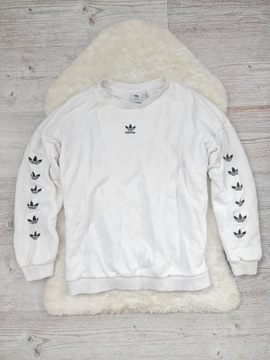 Bluza Adidas Biała Rozmiar L Oryginalna Logo 