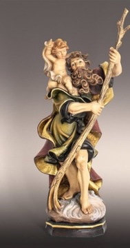 Św. Krzysztof - rzeźba w drewnie