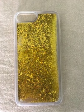 Nowy case na iPhone płynny brokat glitter shiny