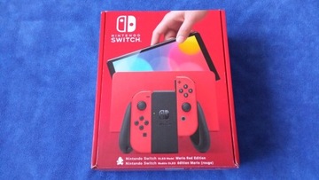 Nintendo Switch OLED Mario Red Edition Gwaracja Gry