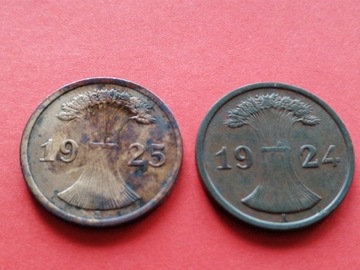 2 reichspfennig 1924-25 * Niemcy *Super stan
