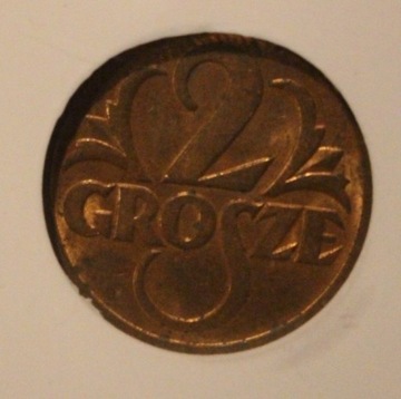 2 GR GROSZE 1938 GCN MS68 - SKRĘTKA