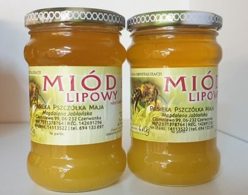 Miód Lipowy  410g sezon 2023r