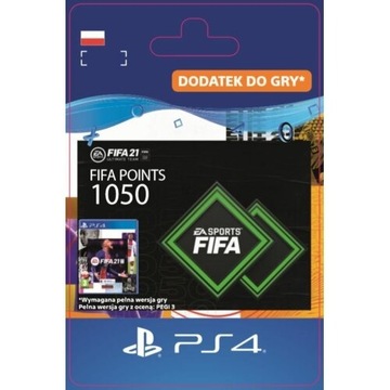 Kod na 1050 FifaPoints (FIFA21)