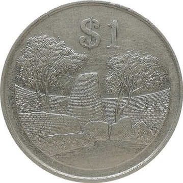 Zimbabwe 1 dollar 1997, KM#6
