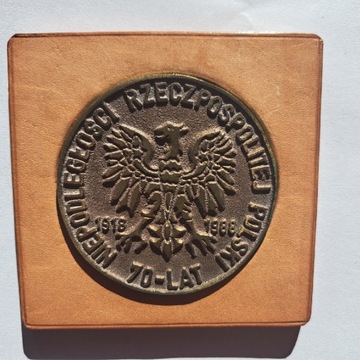 Medal pamiatkowy 70 lat Niepodległości Rzeczypospolitej ZIW-PRL w Lublinie 