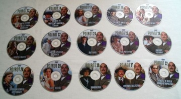 Detektyw POIROT * A. Christie * kolekcja 15 x DVD