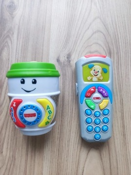 Fisher Price muzyczny kubek i pilot tv