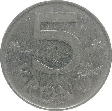 Szwecja 5 kronor 1983, KM#853