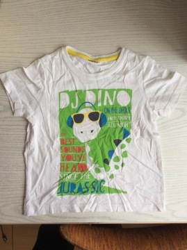 Koszulka dziecięca t shirt dj dino dinozaury 92 cm