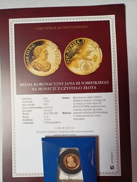Medal Koronacyjny Jana III Sobieskiego pr.999