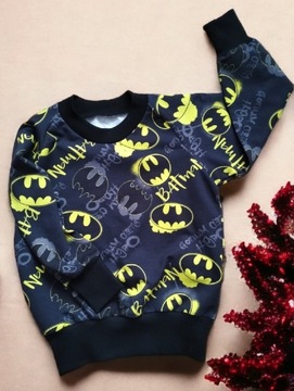 Nowa  bluza Batman handmade rozm 116