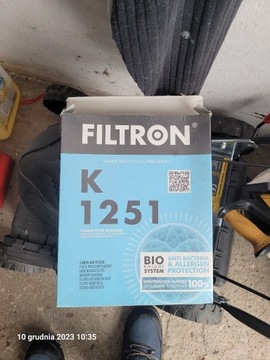 Filtron K1251 filtr kabinowy fiesta