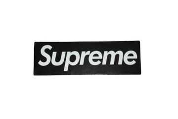 Naklejka Supreme Logo Brand Czarna 8,5x3cm