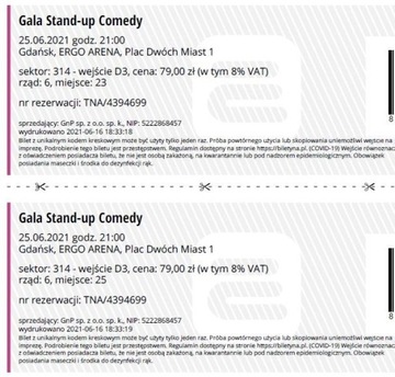 2 bilety na Stand-up Comedy