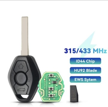 Kluczyk bmw diament 315mhz/433mhz transponder