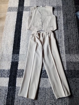 Spodnie garniturowe+kamizelka