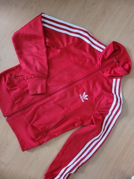 Bluza Adidas Firebird S 36 czerwona damska