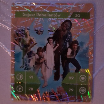 STAR WARS KAUFLAND 20 Hologram Sojusz Rebeliantów