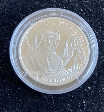 Moneta kolekcjonerska medal Św. Faustyna