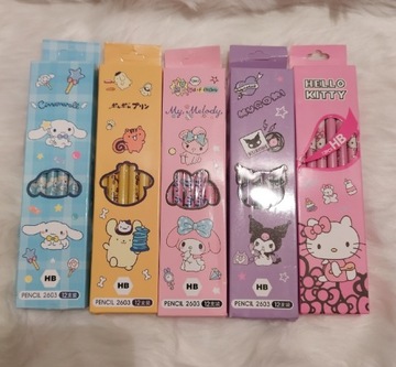 12 sztuk ołówków Kuromi Cinnamoroll 