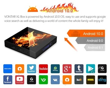 VONTAR X1 TV Box Android10 4G/32GB 4K Wifi BT