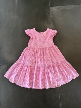 Różowa sukienka NEXT  R.116 (5-6lat) 100%bawełna