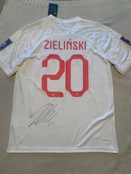 Koszulka Piotra Zielińskiego z autografem