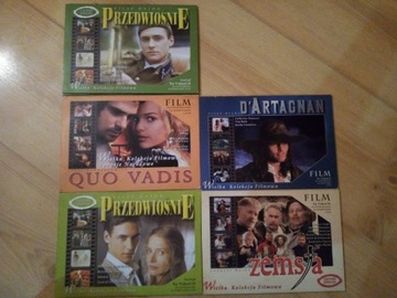 DVD Przedwiośnie Zemsta Pan Quo Vadis D'Artagnan