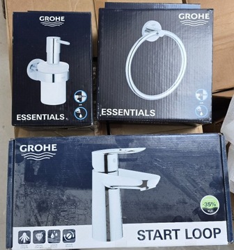 Zestaw grohe essentials z baterią umywalkową