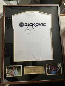 Koszulka Autograf Podpis Novak Djokovic   prezent