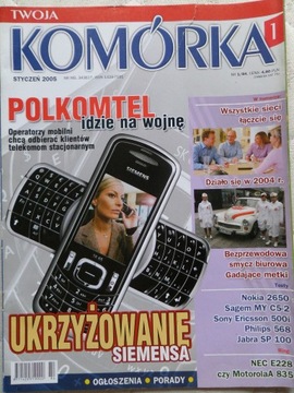 MOJA KOMÓRKA- 2005 rok , miesięcznik -12 egzempl