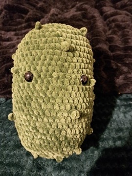 Ogórek na szydełku/amigurumi 