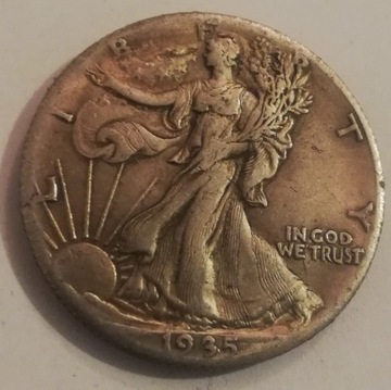Half Dollar 1935 Walking Liberty pół dolara USA