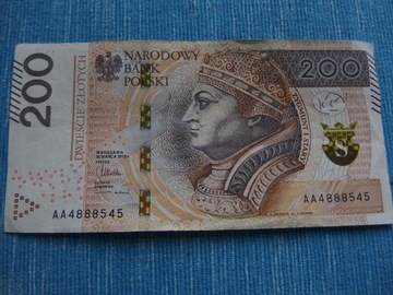 banknot 200 zł AA