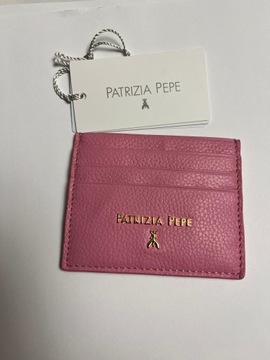 Patrizia Pepe portfel etui na karty różowy