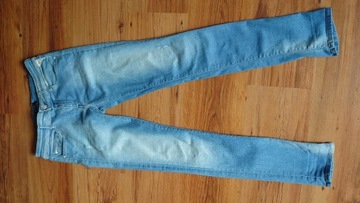 Replay Jeans Rose 30/30 damskie slim Niebieskie 