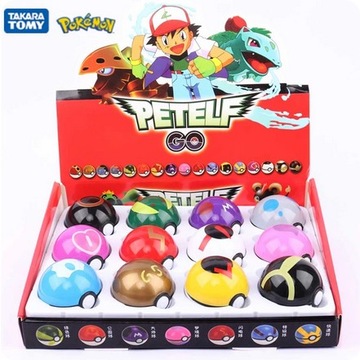 Zestaw Pokemon BOX 12 figurek + 12 Pokeballi