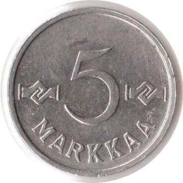 FINLANDIA, 5 marek 1959, KM# 37a