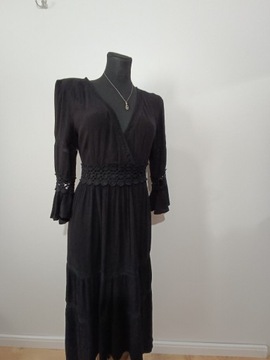 Czarna letnia sukienka Dunnes Storre nowa rozmiar 36/38