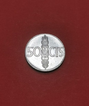 Moneta 50 centymów 1966, Hiszpania