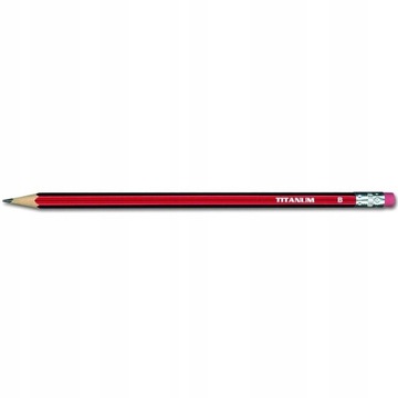 Ołówek techniczny Titanum 2B z gumką