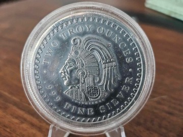 2 oz Kalendarz aztecki, oksydowana