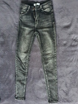 Spodnie czarne JEANSY 34 xS