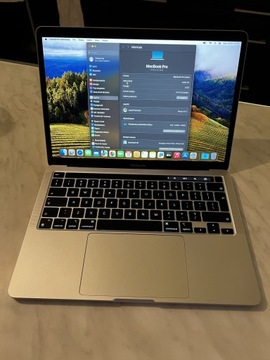 MacBook Pro 13 2020 M1 8GB 512SSD gwar Apple Care