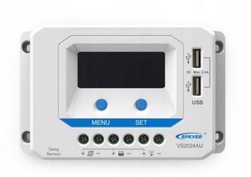 REGULATOR ŁADOWANIA EPEVER VS2024AU + CZUJNIK 