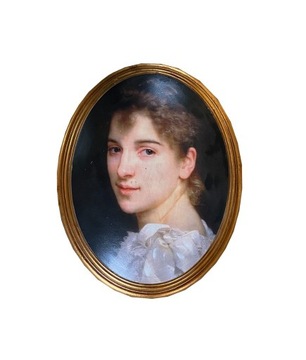 Medalion z portretem kobiety