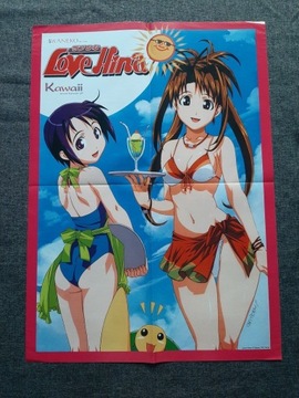 Love Hina Chobits plakat Kawaii 2000r