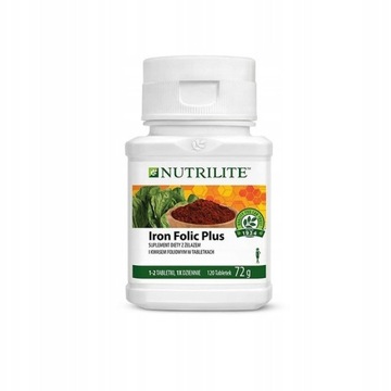 Suplement Amway Nutrilite Iron Folic Plus 120 tab.