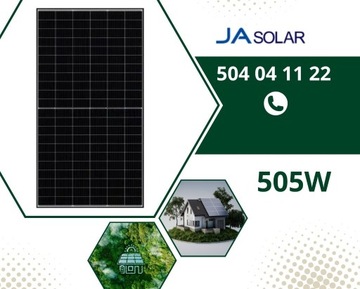 Panele Fotowoltaiczne 505W Moduł PV JA Solar JAM66S30-505/MR_BF
